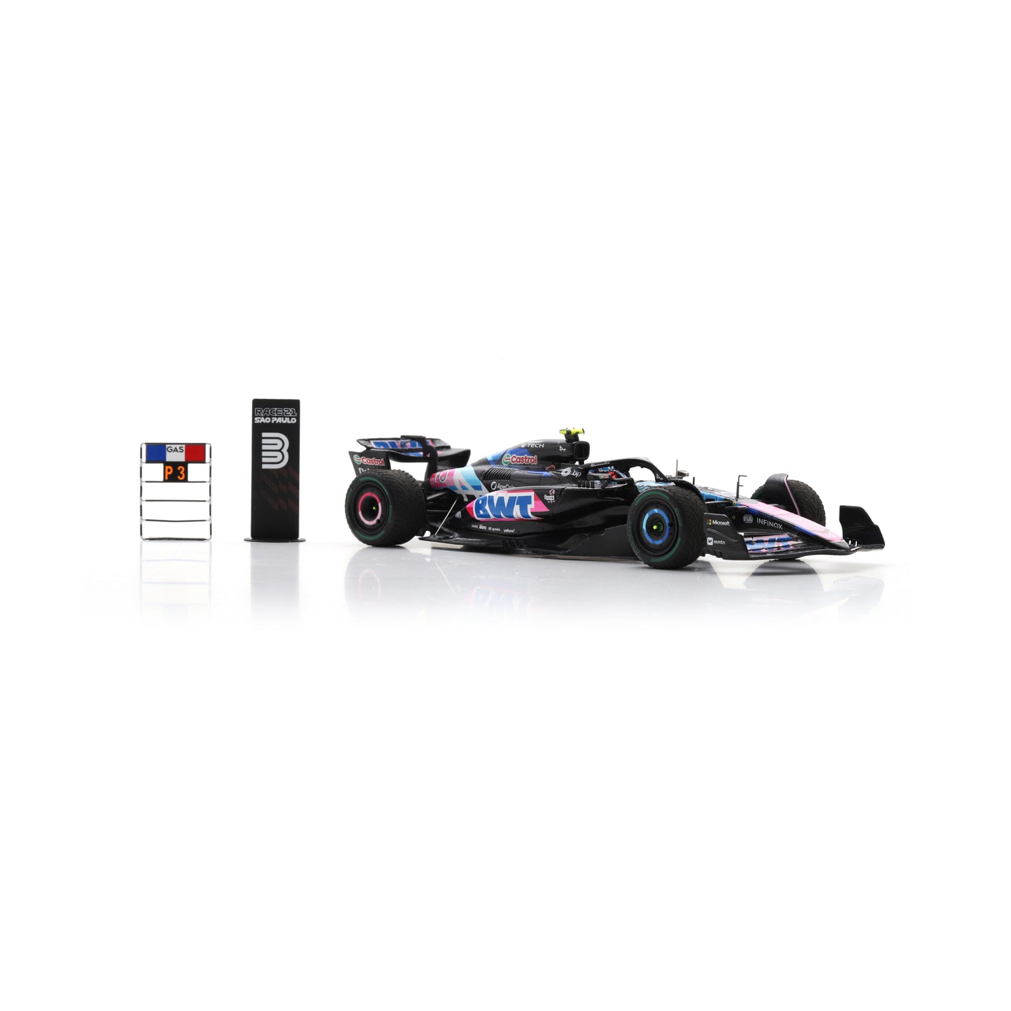 Spark S9552 1:43 - BWT Alpine F1 Team A524 No.10 3rd Brazilian GP 2024 Pierre Gasly (150th GP Race)