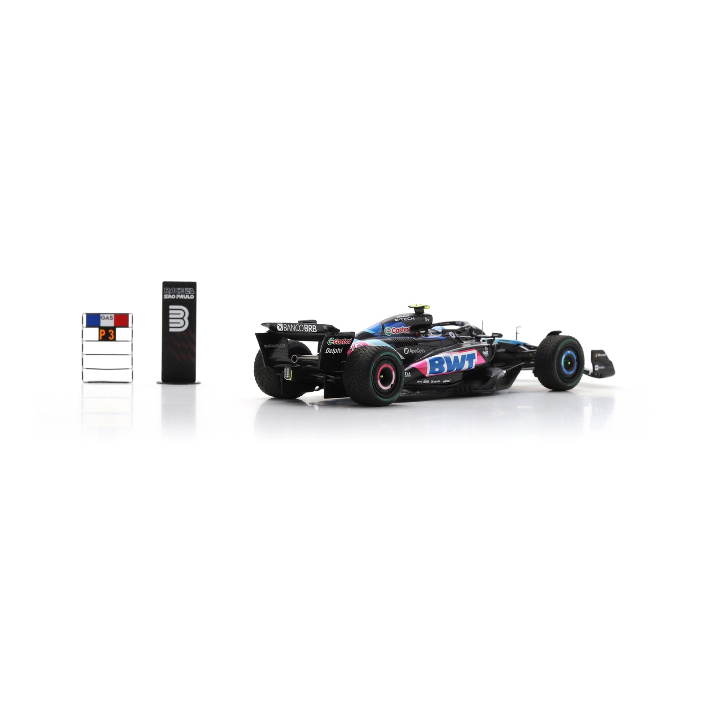 Spark S9552 1:43 - BWT Alpine F1 Team A524 No.10 3rd Brazilian GP 2024 Pierre Gasly (150th GP Race)