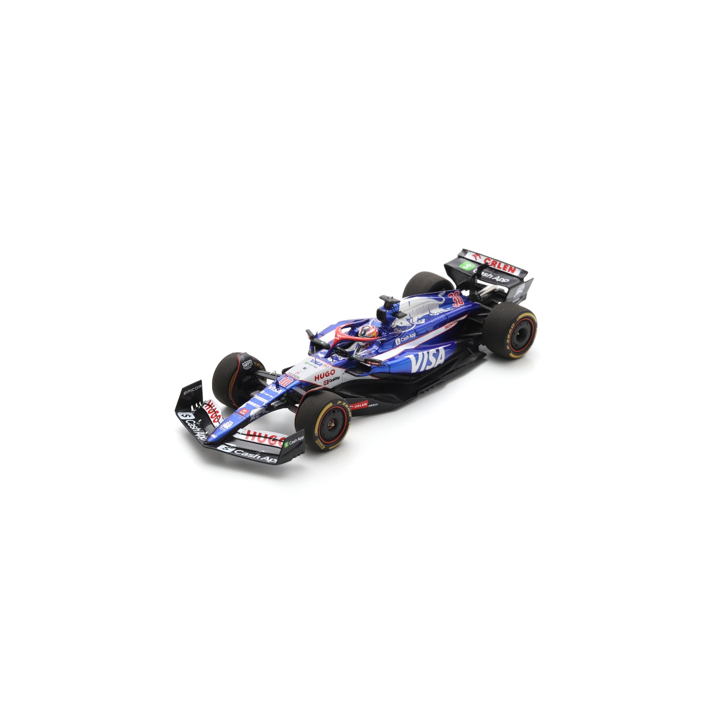 Spark S9558 1:43 - Visa Cash App RB Formula One Team VCARB 01 No.30 9th US GP 2024 Liam Lawson