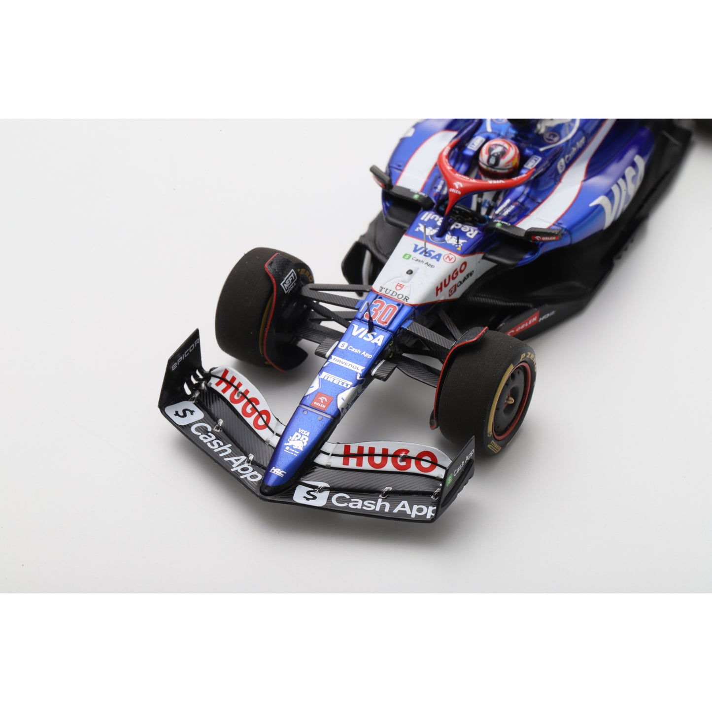Spark S9558 1:43 - Visa Cash App RB Formula One Team VCARB 01 No.30 9th US GP 2024 Liam Lawson