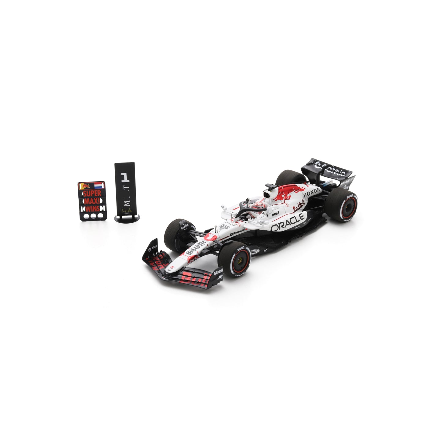 PRECOMMANDE - Spark S9594 1:43 - Red Bull Racing RB21 No.1 Oracle Red Bull Racing Winner Japanese GP 2025 Max Verstappen With Pit Board