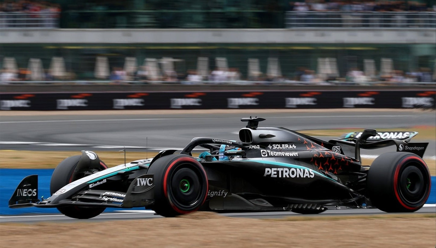 PRECOMMANDE - Spark S9598 1:43 - Mercedes W16 No.63 Mercedes-AMG PETRONAS Formula One Team British GP 2025 George Russell
