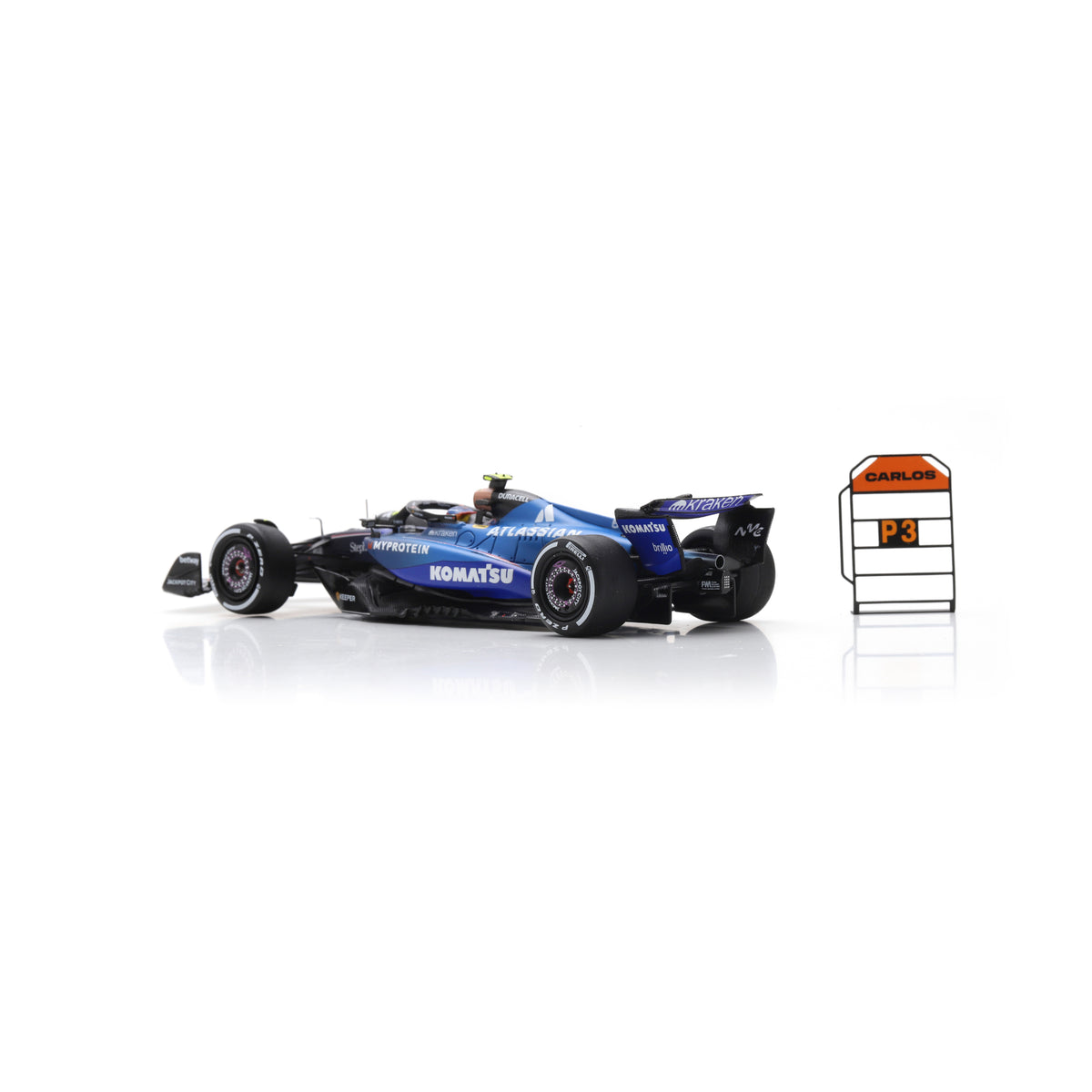 Spark S9633 1:43 - WILLIAMS FW47 N°55 Williams Racing 3rd Azerbaijan GP 2025 Carlos Sainz (with pit board)