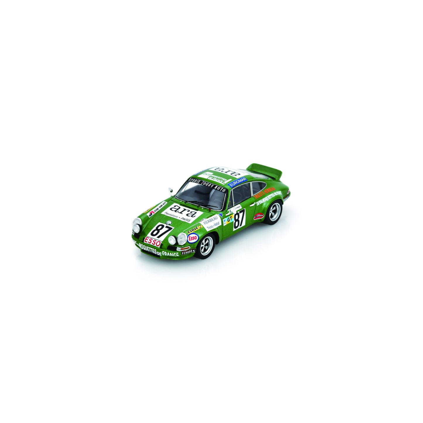 Spark S9812 1:43 - Porsche 911 No.87 20th Le Mans 24H 1975 R. Boubet - P. Dermagne