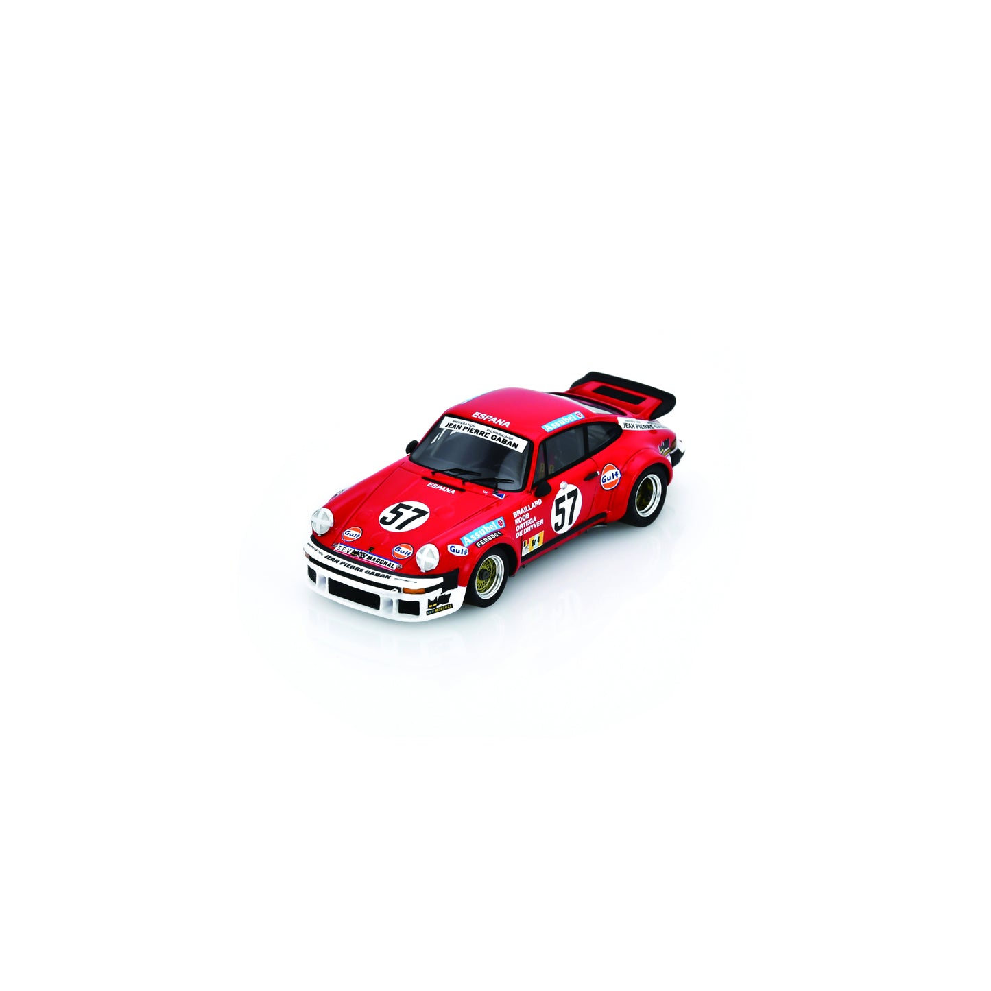 Spark S9829 1:43 - Porsche 934 No.57 Le Mans 24H 1977 W. Braillard - G. Ortega - N. Koob