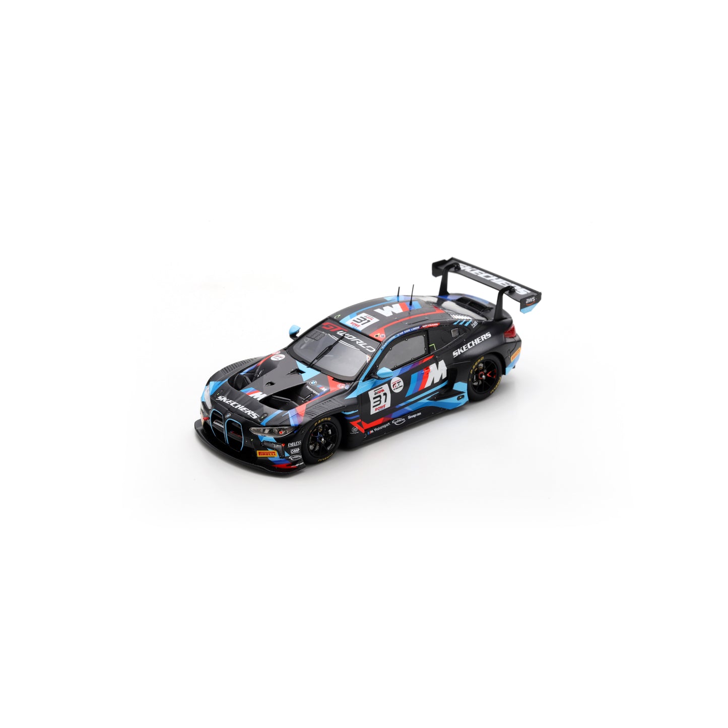 Spark SB854 1:43 - BMW M4 GT3 EVO No.31 Team WRT 8th 24H Spa 2025 D. Vanthoor - S. van der Linde - M. Wittmann Limited (300ex.)