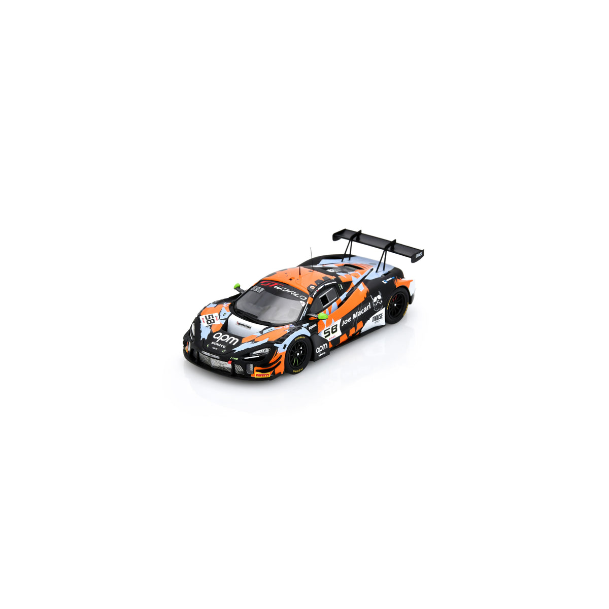 PRE-ORDER - Spark SB857 1:43 - McLaren 720S GT3 EVO No.58 Garage 59 24H Spa 2025 A. Smalley - F. Schandorff - D. Macdonald - L. Prette Limited (300ex.)
