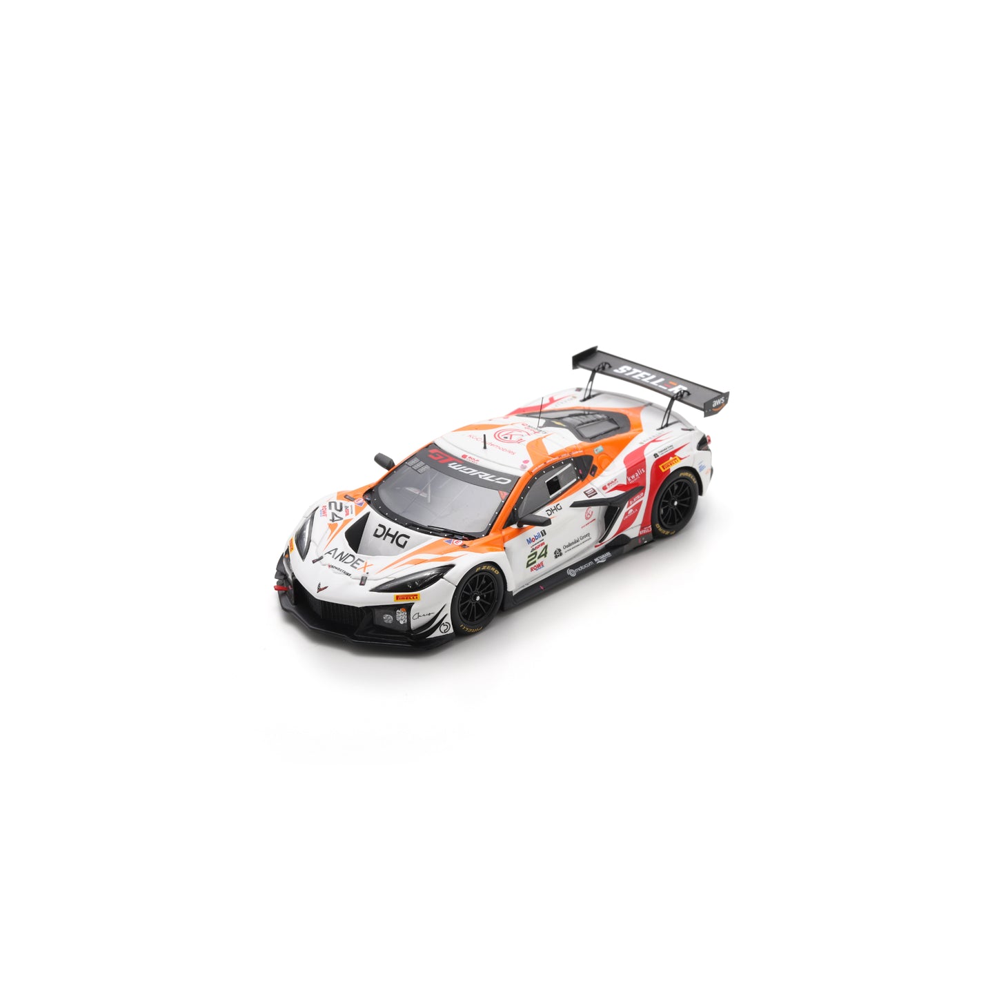 Spark SB861 1:43 - Chevrolet Corvette Z06 GT3 R No.24 Steller Motorsport 24H Spa 2025 M. Lismont - D. Ali - L. Hanafin - O. Hart Limited (300ex.)