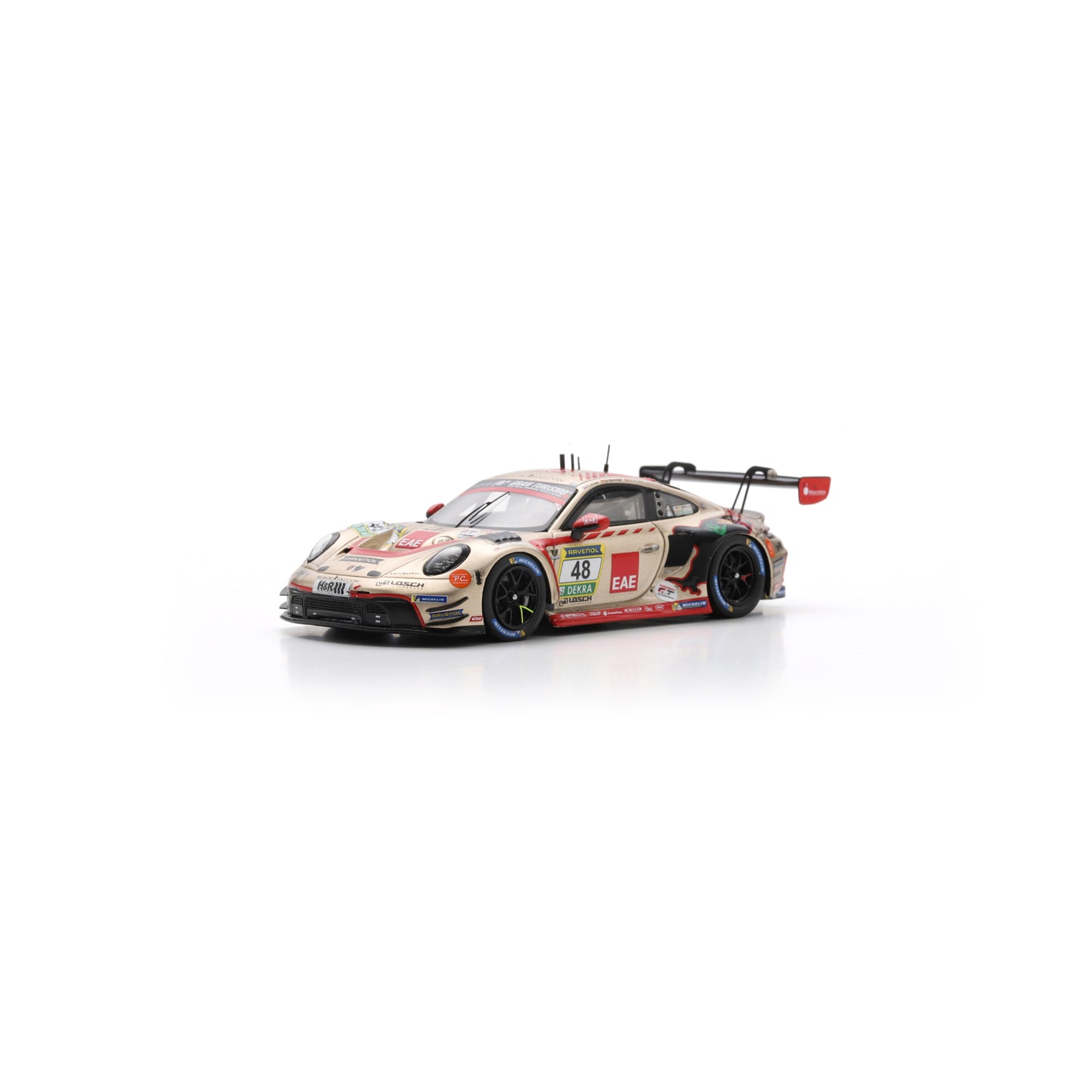 Spark SG1014 1:43 - Porsche 911 GT3 R (992) No.48 BLACK FALCON Team EAE 24H Nürburgring 2025 D. Arrow - B. Bünnagel - MM Kaya - G. Piana Limited (300 ex.)