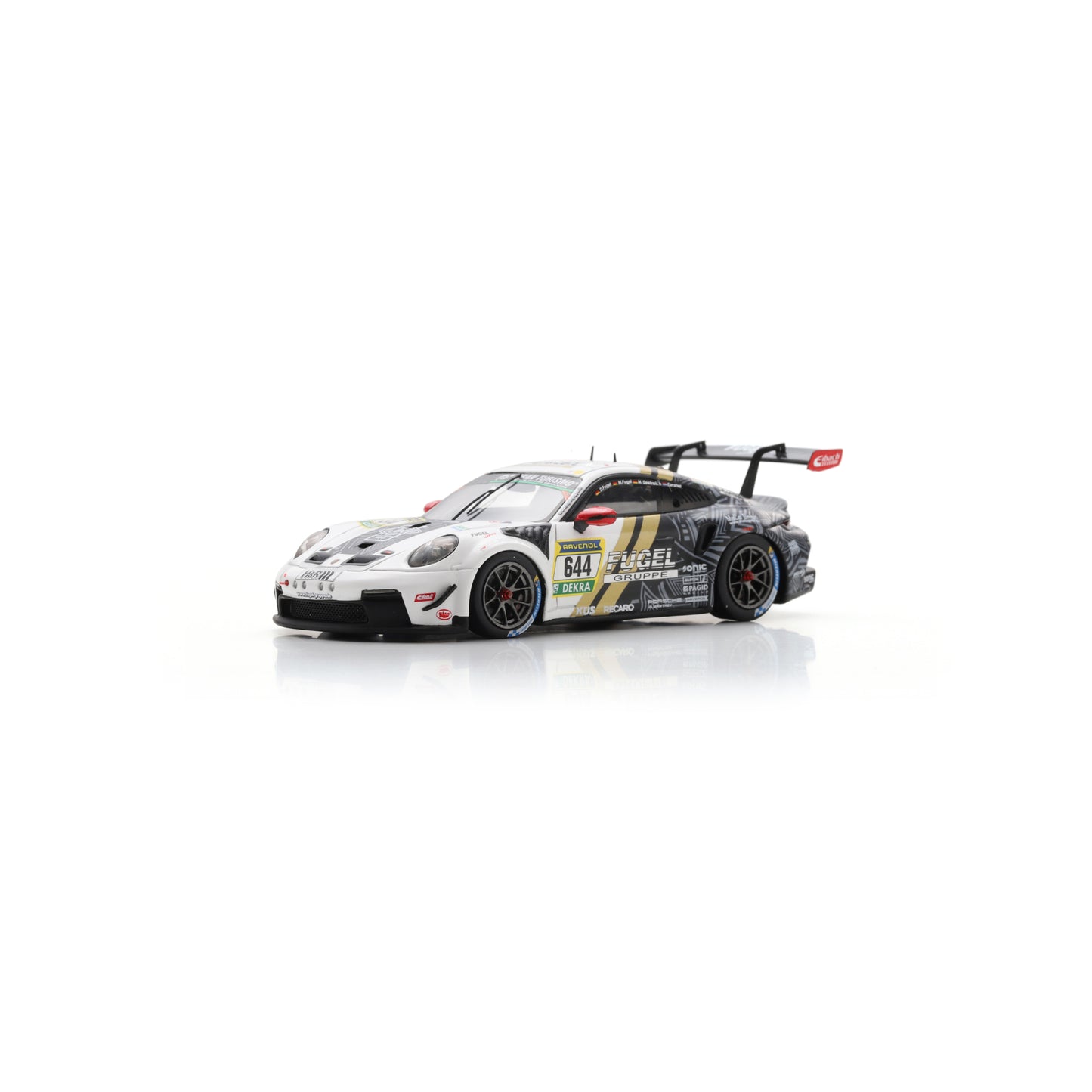 Spark SG1018 1:43 - Porsche 911 GT3 Cup (992) No.644 Max Kruse Racing 24H Nürburgring 2025 D. Fugel - M. Fugel - M. Oestreich - T. Coronel Limited (300ex.)