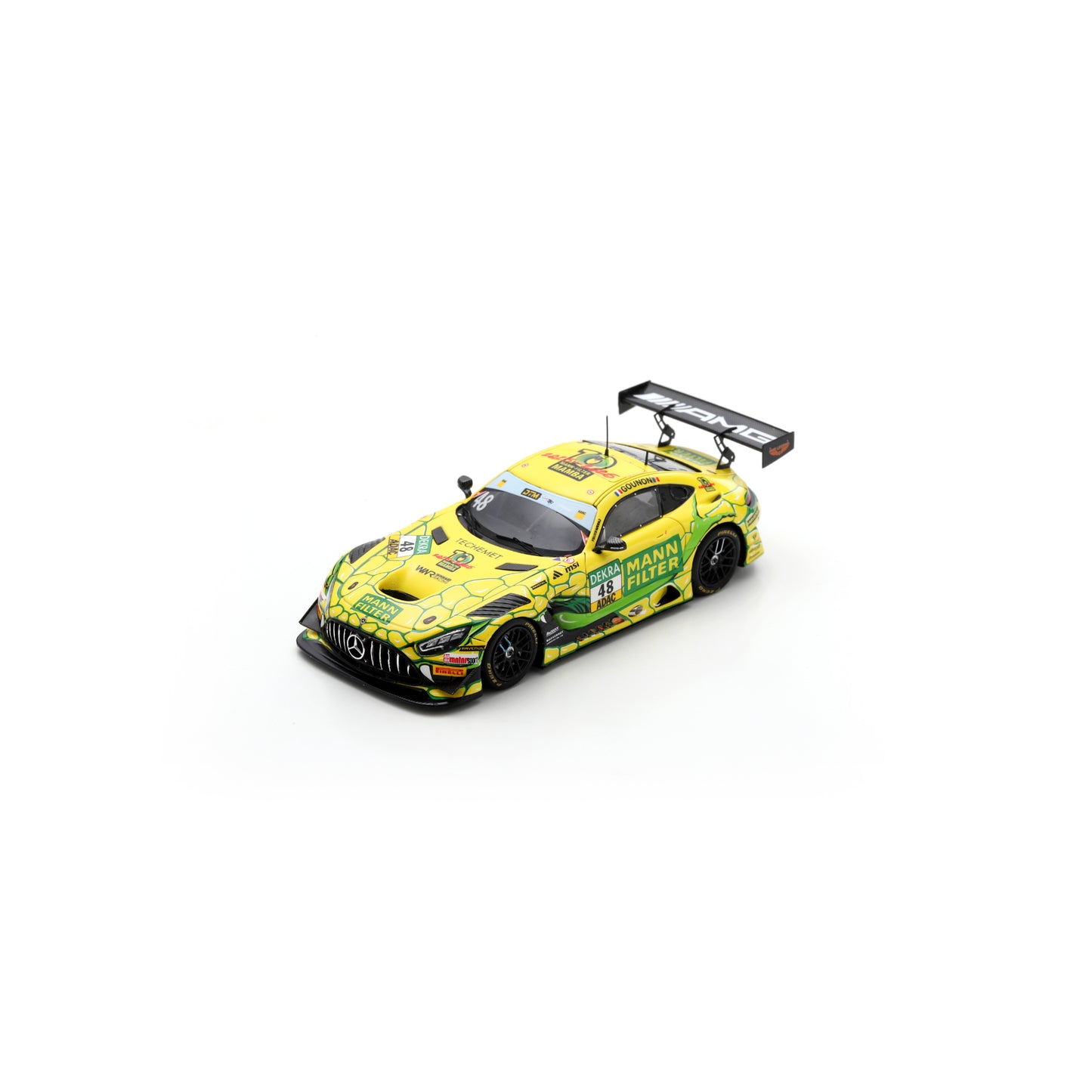 Spark SG480 1:43 - Mercedes-AMG GT3 No.48 Mercedes-AMG Team Mann-Filter DTM 2025 Jules Gounon Limited (300ex.)