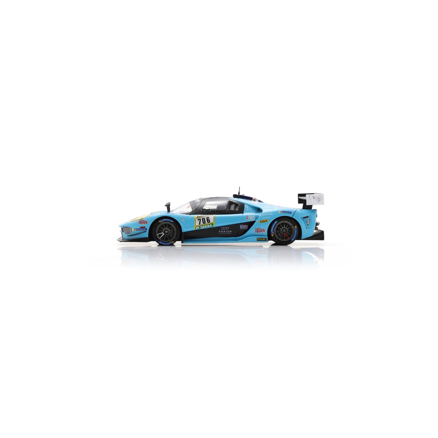Spark SG960 1:43 - SCG 004c No.706 Glickenhaus Racing Winner SP-X class 24H Nürburgring 2024 T. Mutsch - F. Mailleux - L. D. Arnold - C. Ledogar Limited (500ex)
