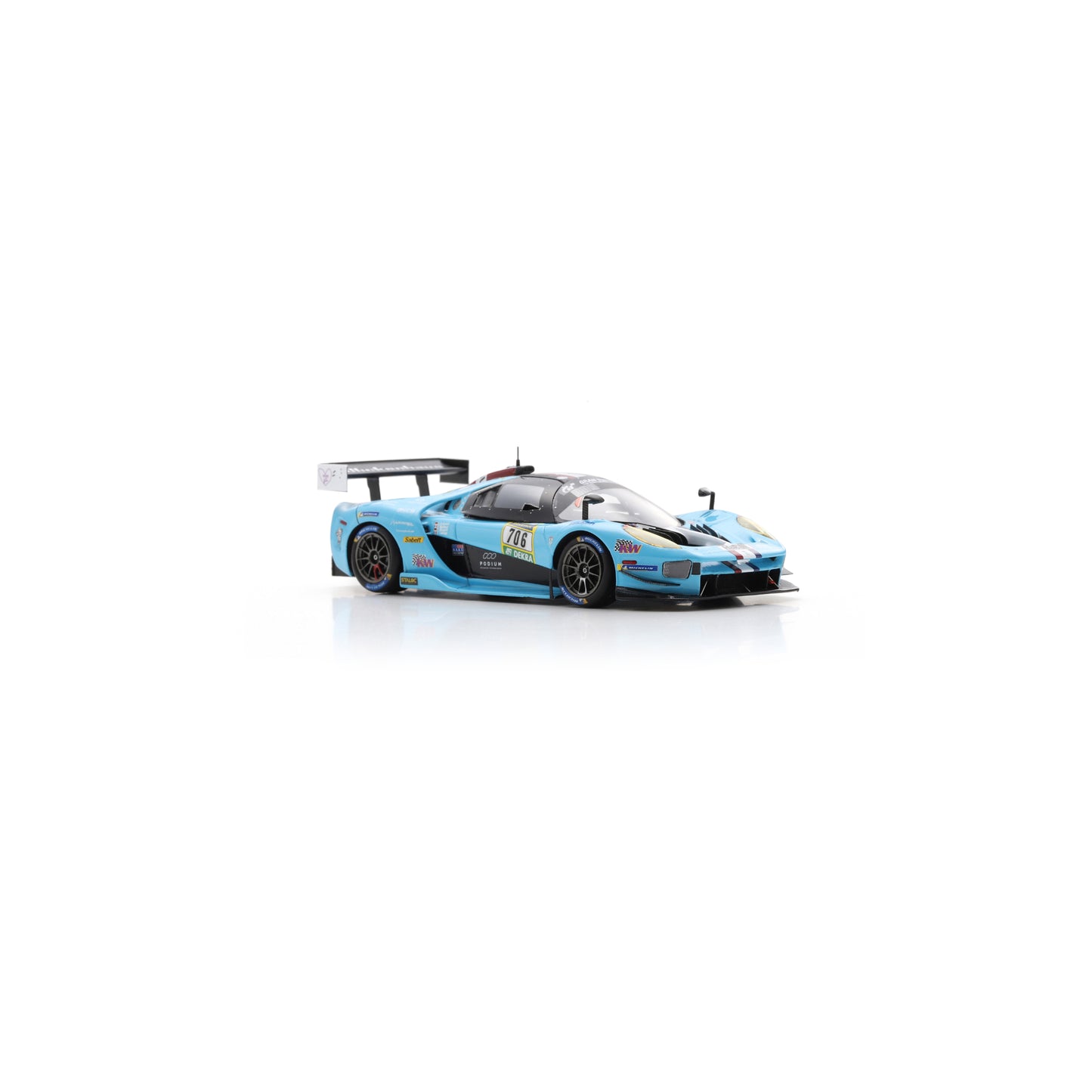Spark SG960 1:43 - SCG 004c No.706 Glickenhaus Racing Winner SP-X class 24H Nürburgring 2024 T. Mutsch - F. Mailleux - L. D. Arnold - C. Ledogar Limited (500ex)