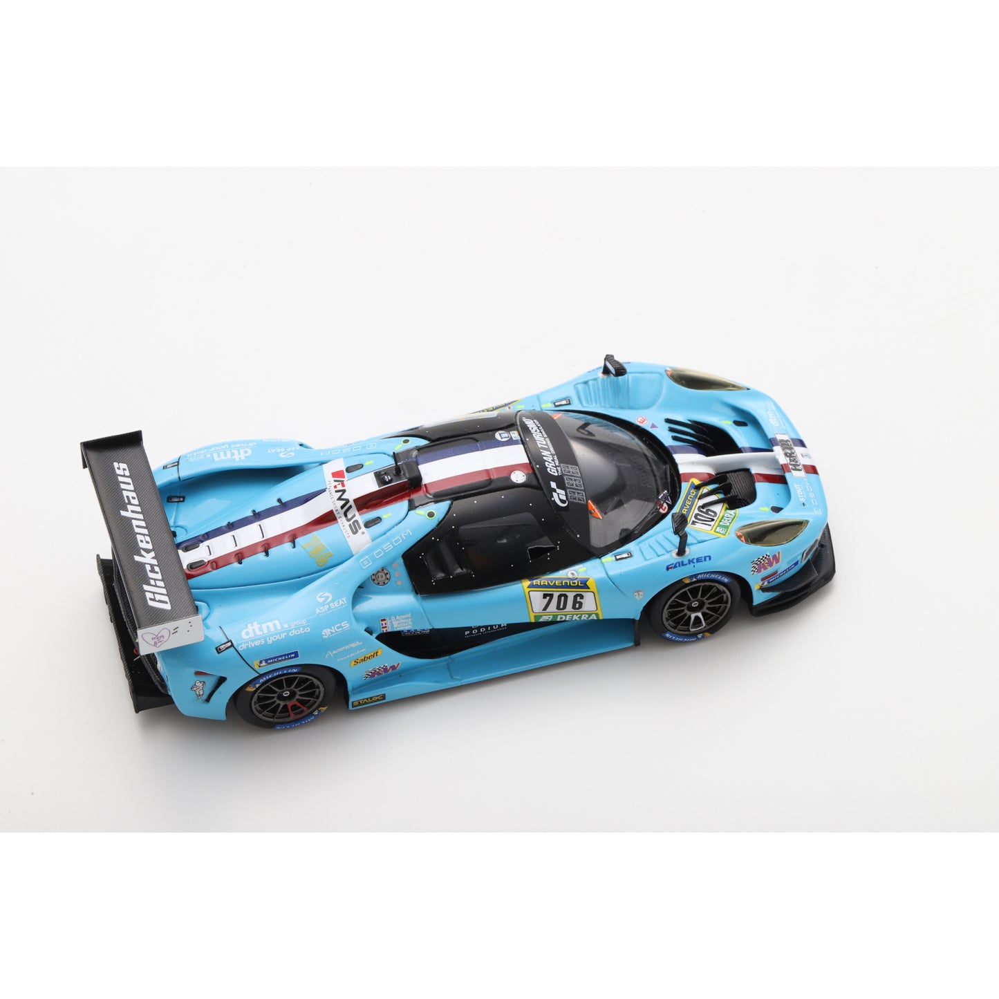 Spark SG960 1:43 - SCG 004c No.706 Glickenhaus Racing Winner SP-X class 24H Nürburgring 2024 T. Mutsch - F. Mailleux - L. D. Arnold - C. Ledogar Limited (500ex)