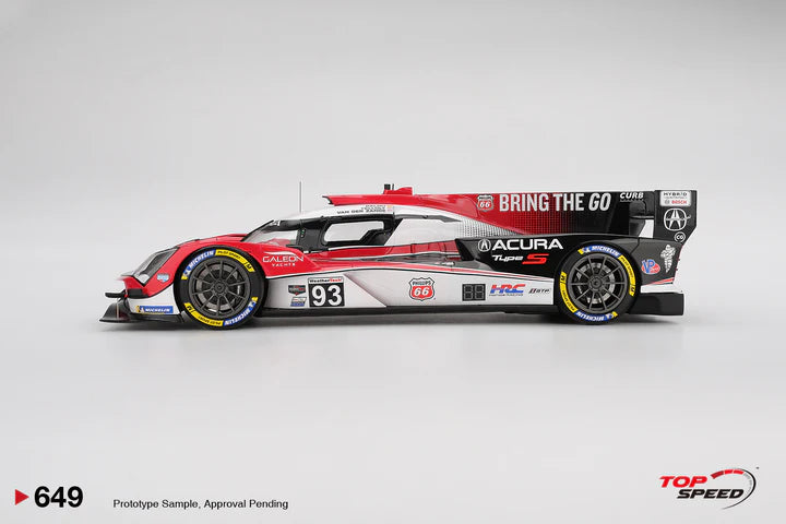 PRE-ORDER - Top Speed TS0649 1:18 - ACURA ARX-06 N°93 ACURA Meyer Shank Racing IMSA 12H Sebring 2025 R. van der Zande - N. Yelloly - A. Palou