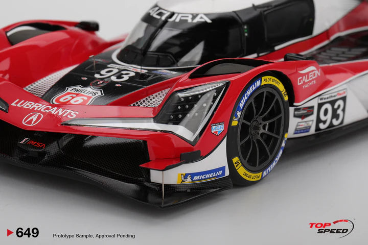 PRE-ORDER - Top Speed TS0649 1:18 - ACURA ARX-06 N°93 ACURA Meyer Shank Racing IMSA 12H Sebring 2025 R. van der Zande - N. Yelloly - A. Palou