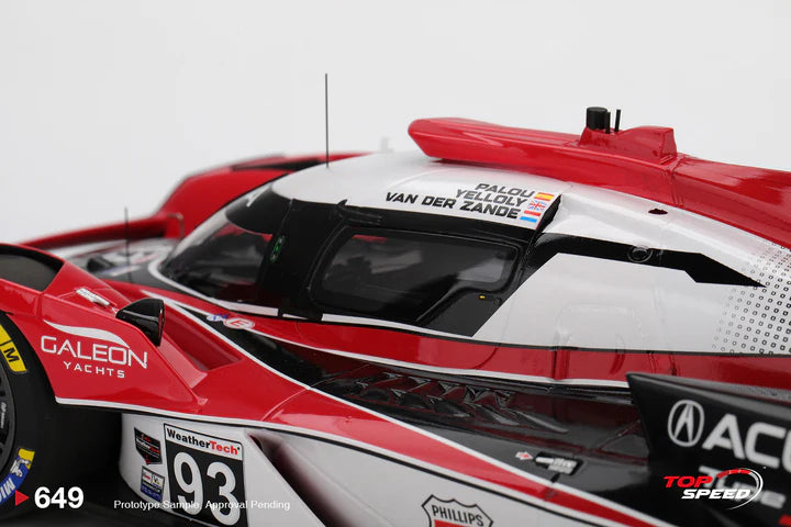 PRE-ORDER - Top Speed TS0649 1:18 - ACURA ARX-06 N°93 ACURA Meyer Shank Racing IMSA 12H Sebring 2025 R. van der Zande - N. Yelloly - A. Palou