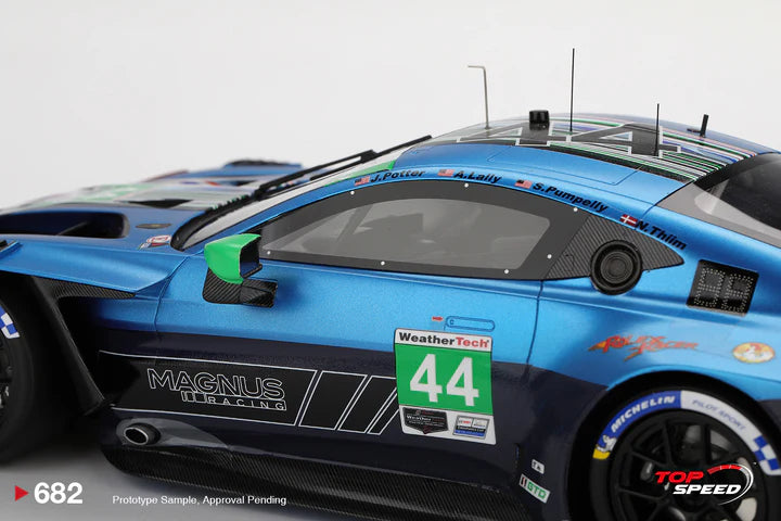 PRE-ORDER - Top Speed TS0682 1:18 - ASTON MARTIN Vantage GT3 EVO N°44 Magnus Racing IMSA 24H Daytona 2025 N. Thiim - S. Pumpelly - A. Lally - J. Potter