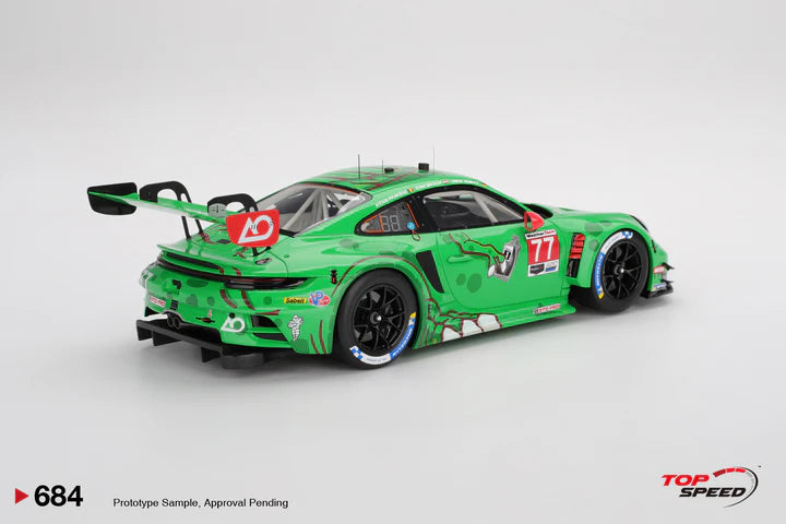 PRE-ORDER - Top Speed TS0684 1:18 - PORSCHE 911 GT3 R (992) N°77 AO Racing 2025 Class Winner IMSA 12H Sebring 2025 L. Heinrich - K. Bachler - A. Picariello