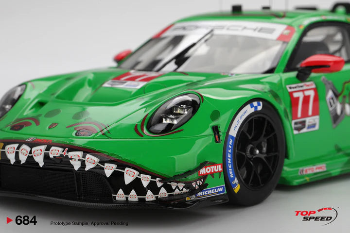PRE-ORDER - Top Speed TS0684 1:18 - PORSCHE 911 GT3 R (992) N°77 AO Racing 2025 Class Winner IMSA 12H Sebring 2025 L. Heinrich - K. Bachler - A. Picariello