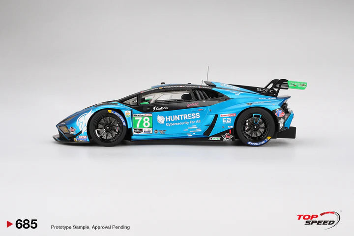 PRECOMMANDE - Top Speed TS0685 1:18 - LAMBORGHINI Huracan GT3 EVO 2 N°78 Forte Racing Daytona 24H 2025 P. Kligerman - F. Perera - M. Farnbacher - M. Goikhberg