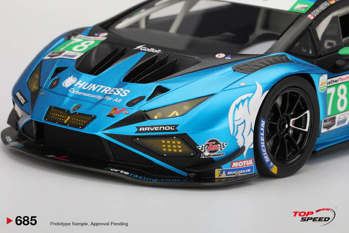 PRECOMMANDE - Top Speed TS0685 1:18 - LAMBORGHINI Huracan GT3 EVO 2 N°78 Forte Racing Daytona 24H 2025 P. Kligerman - F. Perera - M. Farnbacher - M. Goikhberg