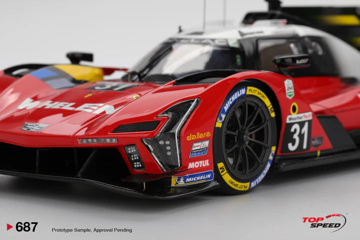 PRE-ORDER - Top Speed TS0687 1:18 - CADILLAC V-Series.RN°31 CADILLAC WHELEN IMSA 24H Daytona 2025 E. Bamber - F. Drugovich - F. Vesti - J. Aitken