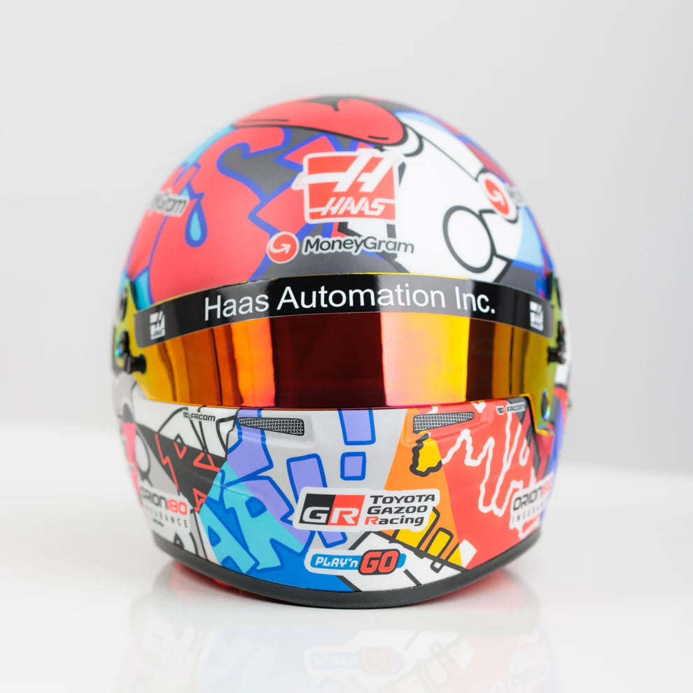 BELL Mini Helmet Casque 1:2 - Esteban Ocon - MoneyGram Haas F1 Team - Miami GP 2025