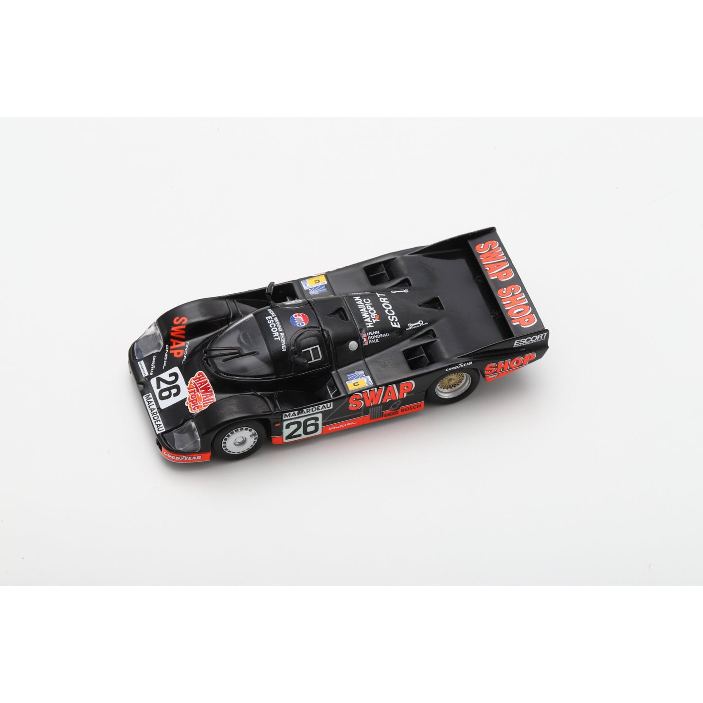 Spark Y319 1:64 - Porsche 956 No.26 2nd Le Mans 24H 1984 J. Rondeau - J. Paul Jr - P. Henn