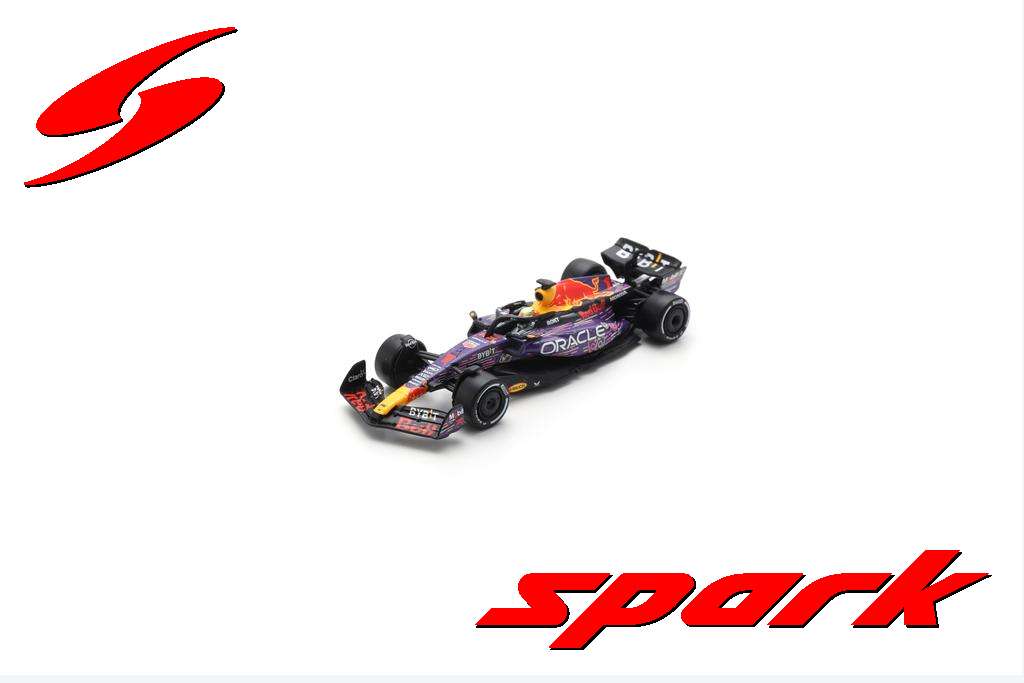 PRECOMMANDE - Spark Y356 1:64 - Oracle Red Bull Racing RB19 No.1 Oracle Red Bull Racing Winner Las Vegas GP 2023 Max Verstappen