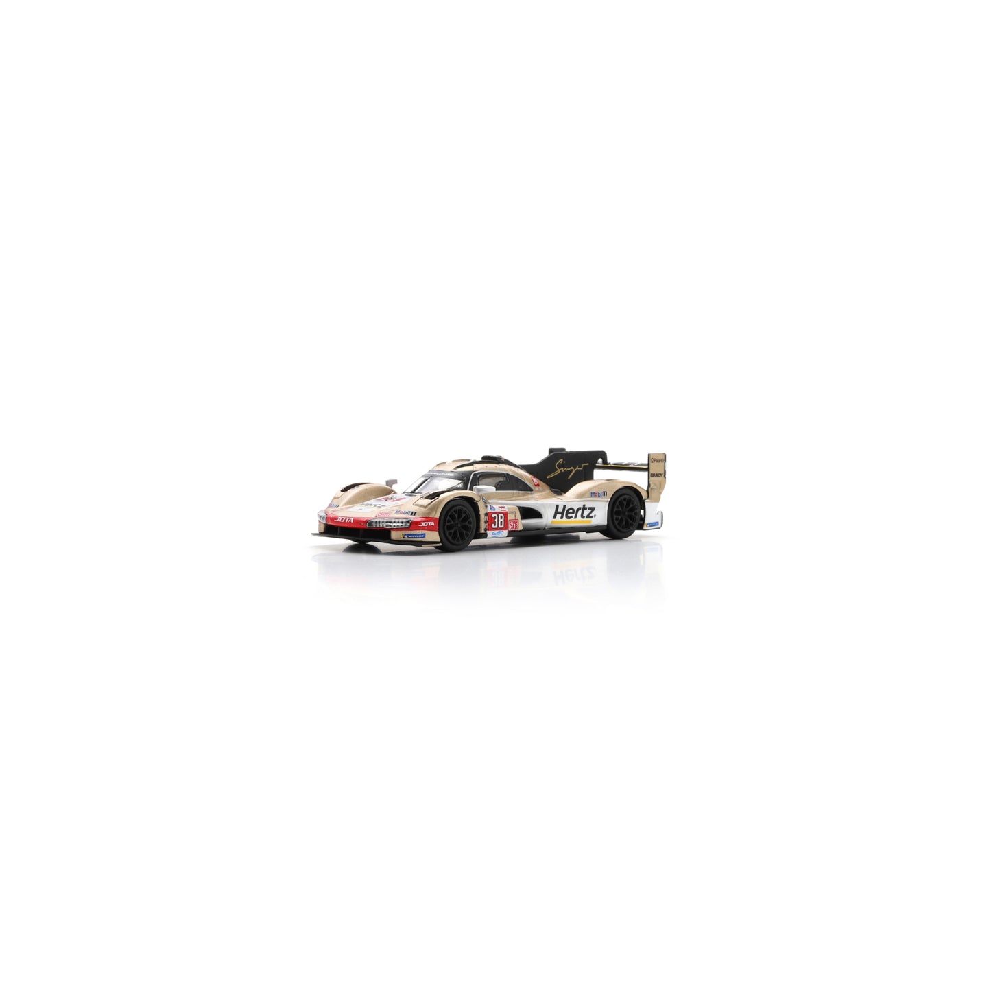 Spark Y400 1:64 - Porsche 963 No.38 HERTZ TEAM JOTA 9th Le Mans 24H 2024 O. Rasmussen - J. Button - P. Hanson