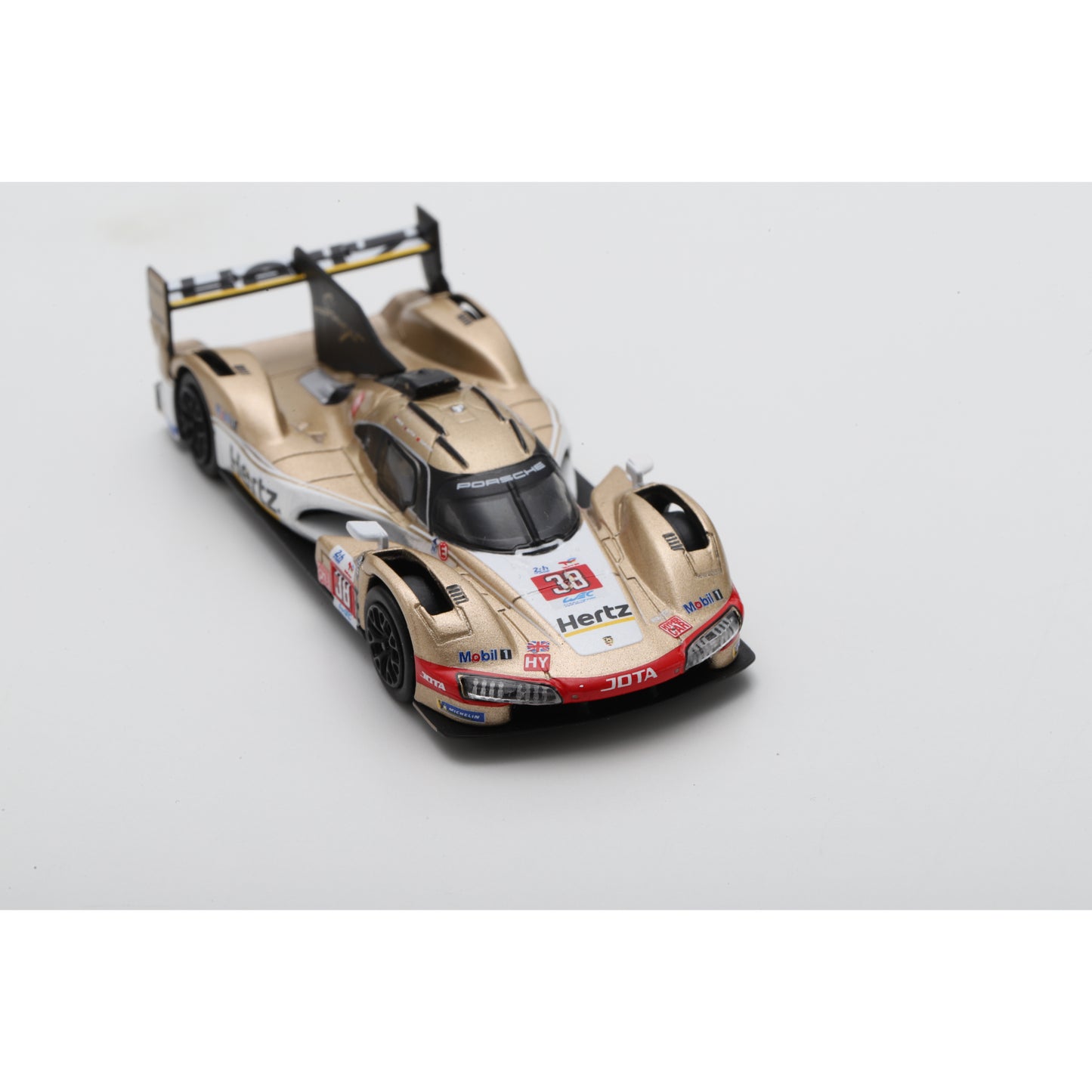 Spark Y400 1:64 - Porsche 963 No.38 HERTZ TEAM JOTA 9th Le Mans 24H 2024 O. Rasmussen - J. Button - P. Hanson