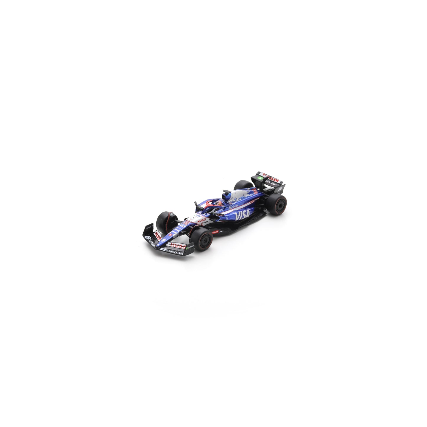 Spark Y408 1:64 - Visa Cash App RB Formula One Team VCARB 01 No.30 9th US GP 2024 Liam Lawson (First Race)