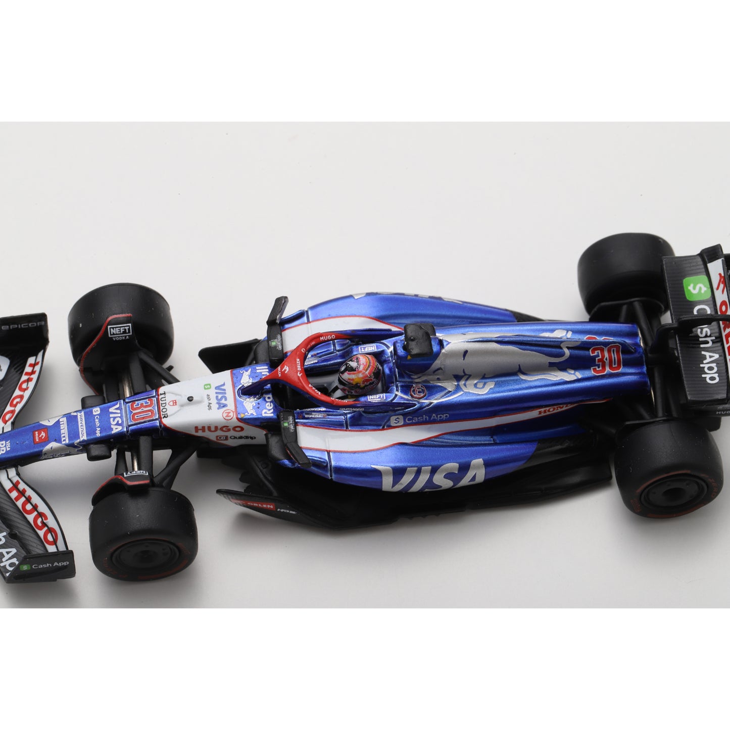 Spark Y408 1:64 - Visa Cash App RB Formula One Team VCARB 01 No.30 9th US GP 2024 Liam Lawson (First Race)