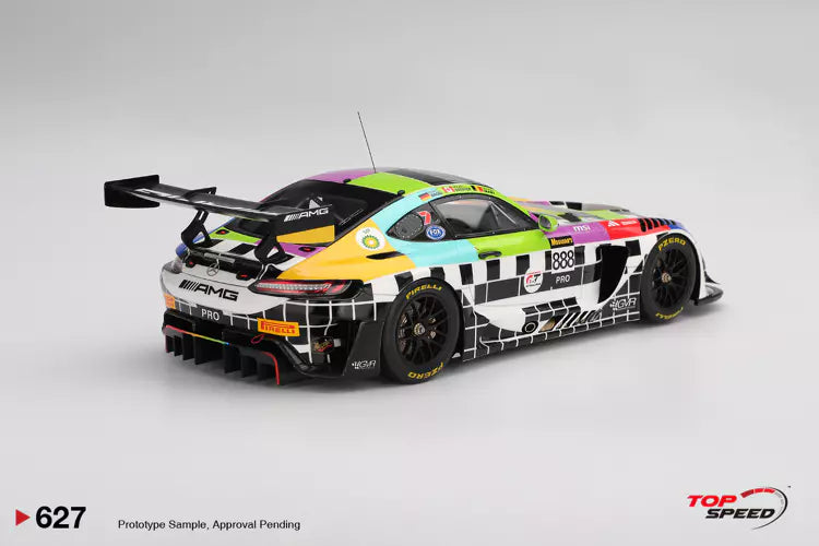 PRECOMMANDE - Top Speed TS0627 1/18 - MERCEDES AMG GT GT3 EVO N°888 MERCEDES-AMG GROUPPEM 12H Bathurst 2025 M. Engel - M. Martin - M. Grenier