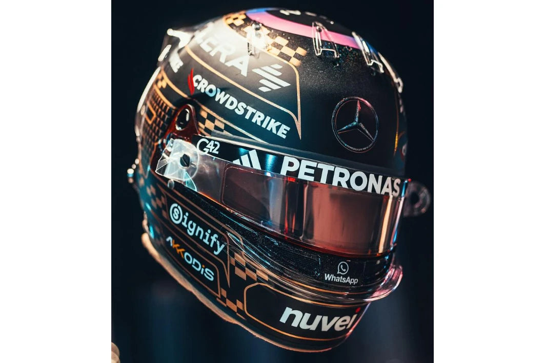 PRECOMMANDE - Spark 5HF236 Casque 1:5 - George Russell - Mercedes-AMG PETRONAS F1 Team - Las Vegas GP 2025