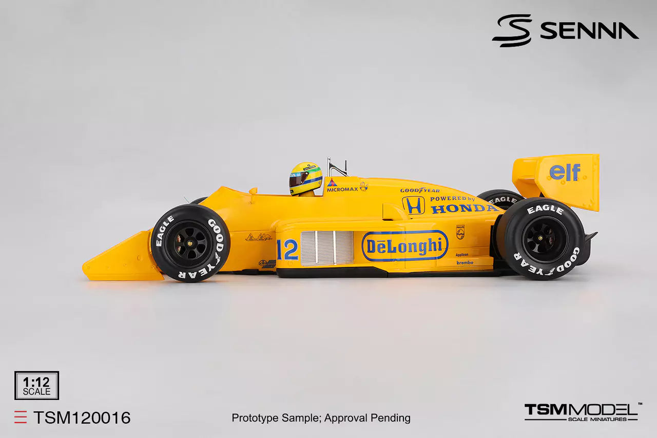 PRECOMMANDE - TSM Model TSM120016 1:12 - LOTUS 99T N°12 Winner MONACO GP 1987 Ayrton Senna