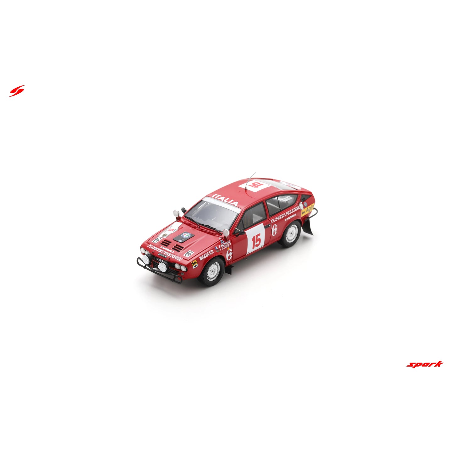 PRECOMMANDE - Spark S9352 1:43 - Alfa Romeo GTV6 No.15 Rally Safari 1983 S. Munari - I. Street