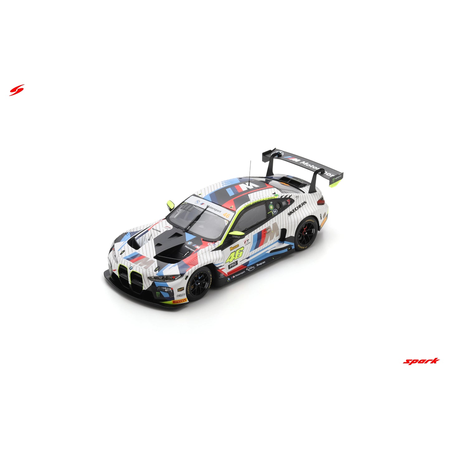 PRECOMMANDE - Spark 18AS013 1:18 - BMW M4 GT3 No.46 Team WRT 2nd Bathurst 12H 2025 V. Rossi - C. Weerts - R. Marciello Limited (500ex.)