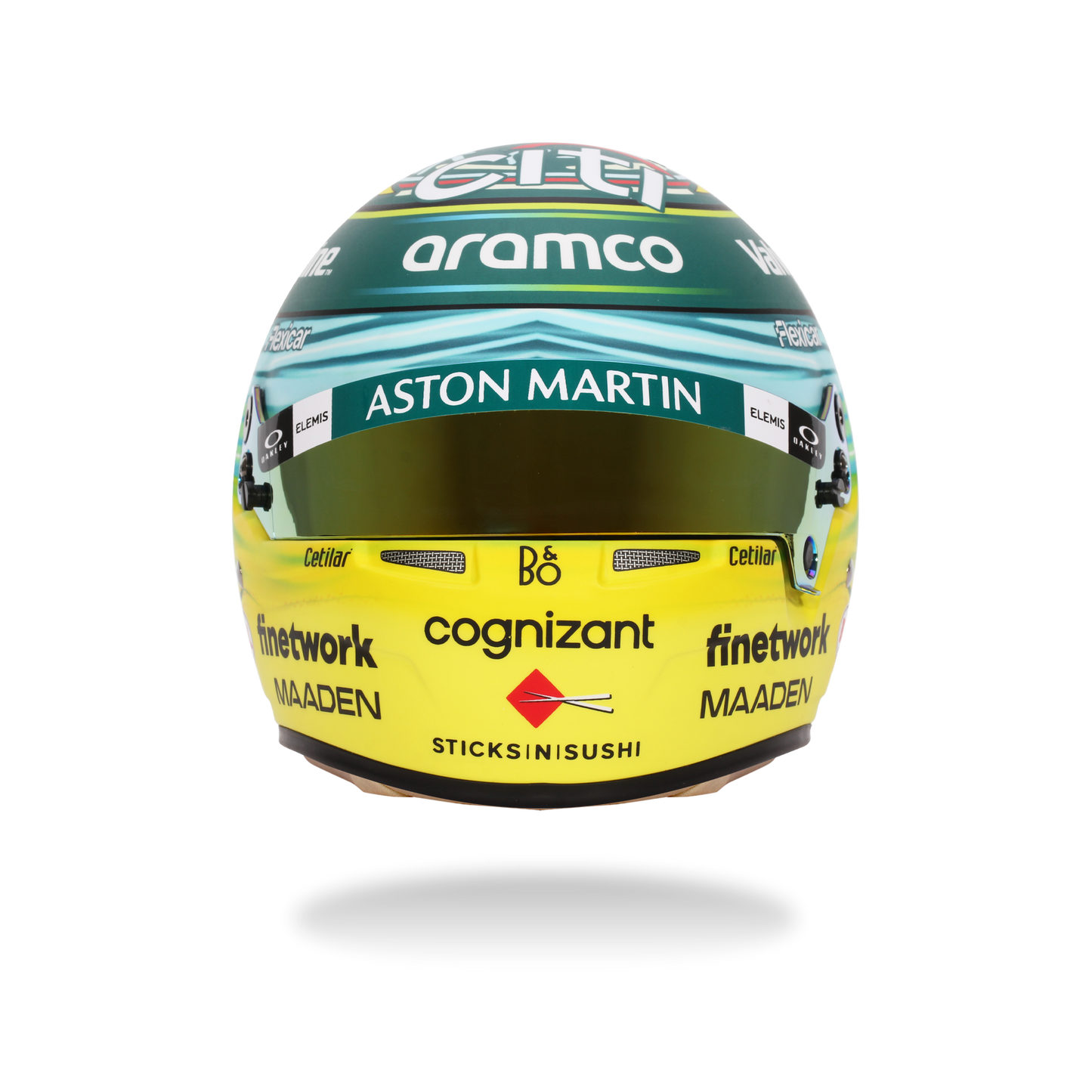 BELL Mini Helmet Casque 1:2 - Fernando Alonso - Aston Martin Aramco F1 Team - Saudi Arabia GP 2025