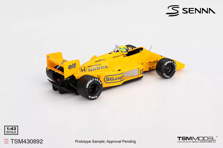 PRECOMMANDE - TSM Model TSM430892 1:43 - LOTUS 99T N°12 Winner MONACO GP 1987 Ayrton Senna