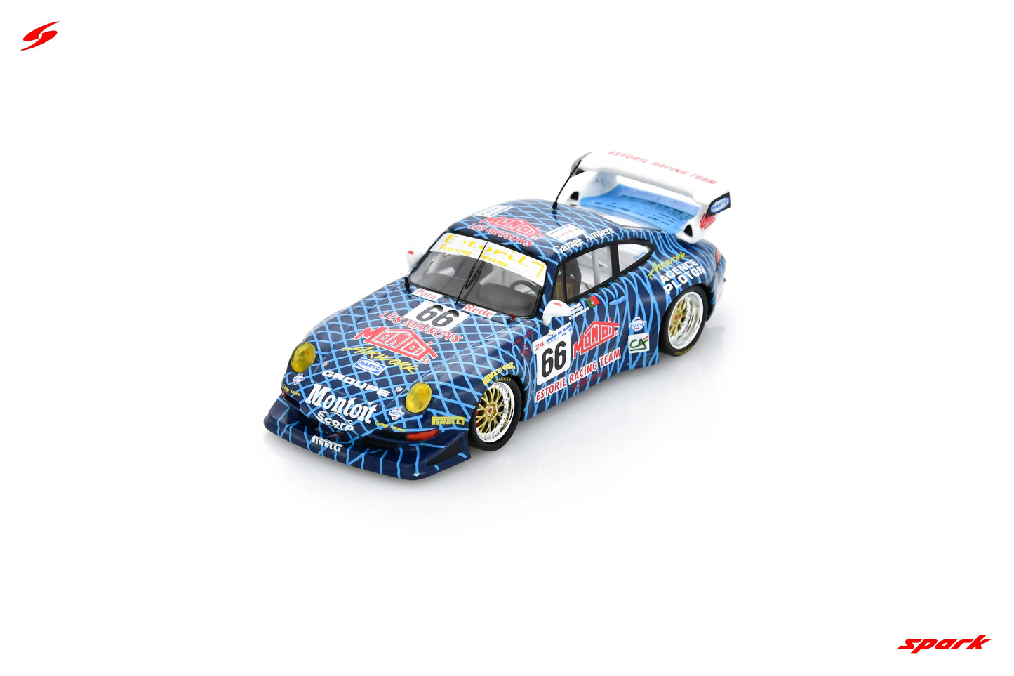 PRECOMMANDE - Spark S9932 1:43 - Porsche GT2 No.66 Le Mans 24H 1999 M. Monteiro - M Monteiro - M Maisonneuve