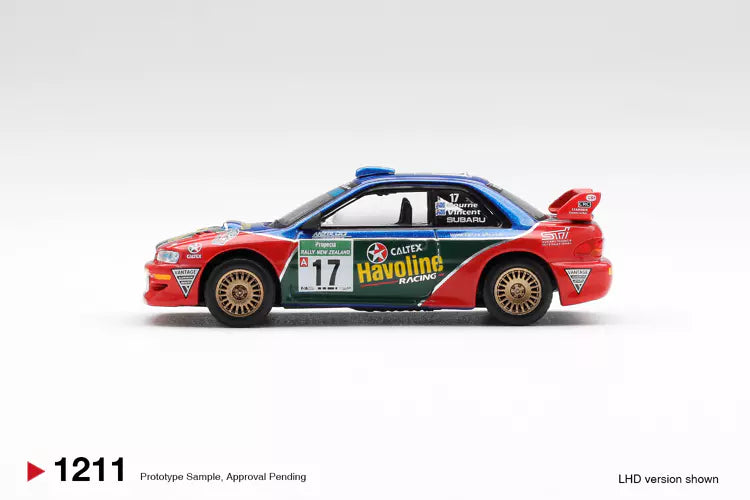 PRECOMMANDE - Mini GT MGT01211-L 1:64 - SUBARU Impreza WRC98 N°17 Rallye Nouvelle Zelande 2000 P. Bourne - C. Vincent