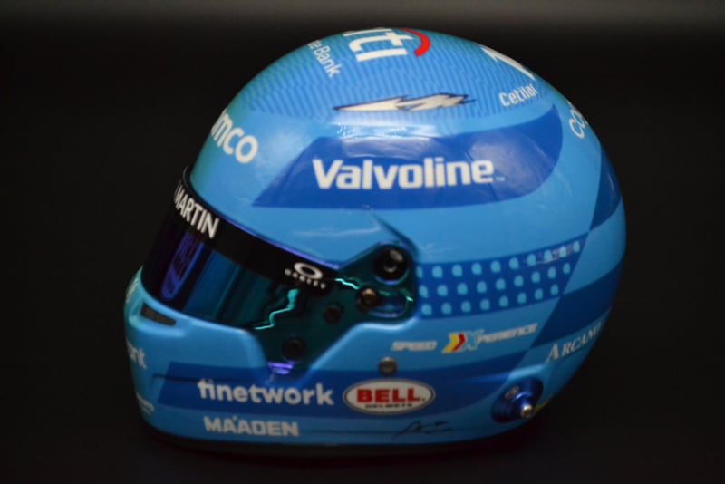 BELL Mini Helmet Helmet 1:2 - Fernando Alonso - Aston Martin Aramco F1 Team - Las Vegas GP 2025