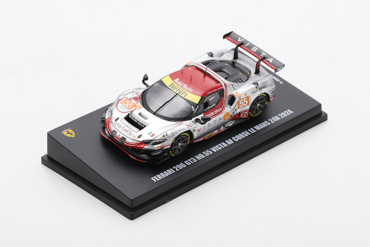 PRECOMMANDE - Looksmart LS64019LM 1:64 - Ferrari 296 GT3 No.55 Vista AF Corse Le Mans 24H 2024 F. Heriau – S. Mann – A. Rovera