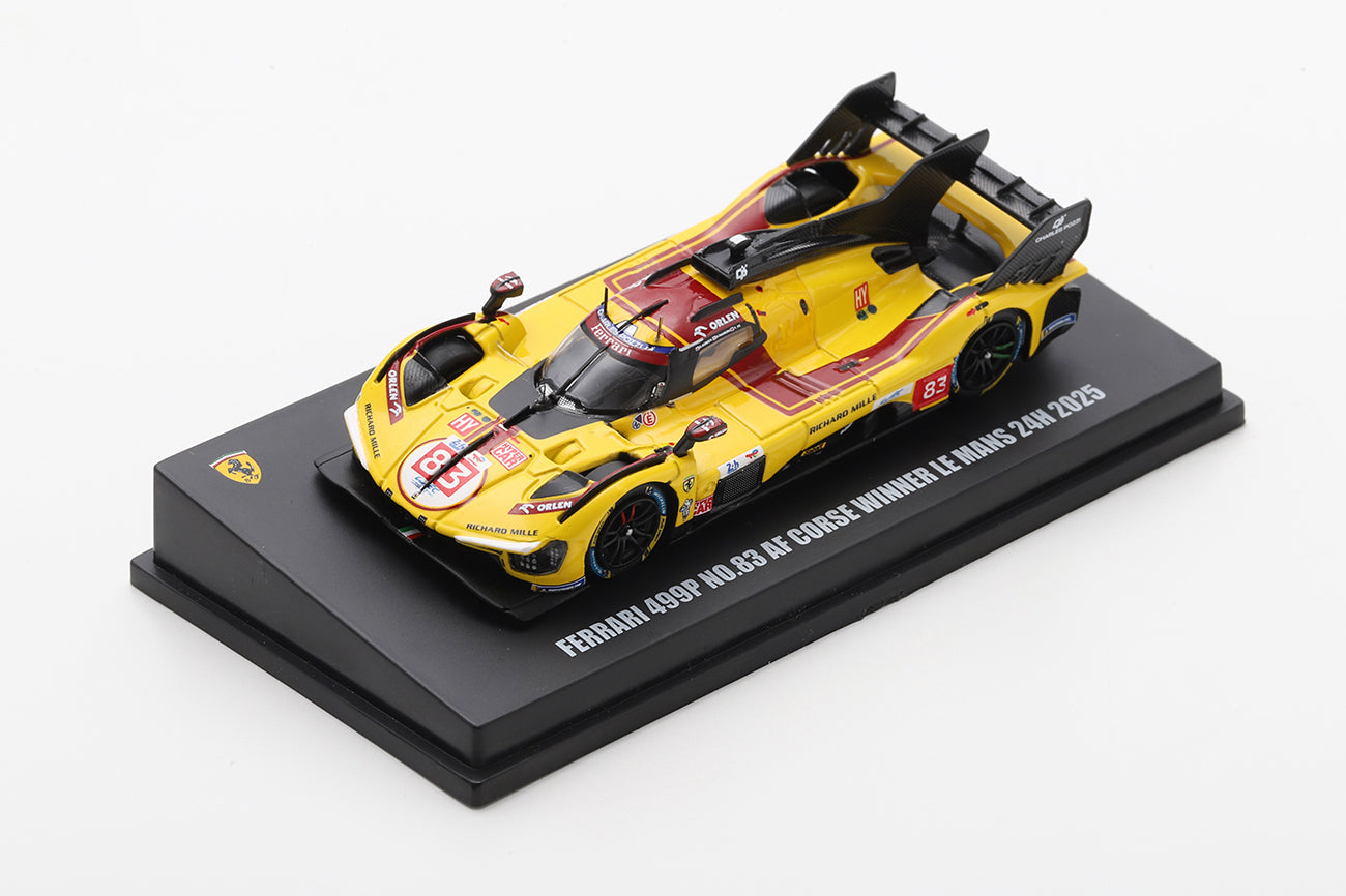 PRECOMMANDE - Looksmart LS64010LM 1:64 - Ferrari 499P No.83 AF Corse Winner Le Mans 24H 2025 R. Kubica – P. Hanson – Y. Ye