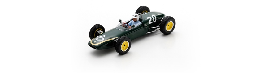 PRE-ORDER - Spark S7138 1:43 - LOTUS 21 N°20 6th South African GP 1962 Neville Lederle