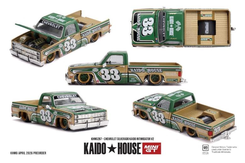 PRECOMMANDE - Kaido House KHMG267 1:64 - CHEVROLET Silverado Kaido Intimidator V2 1980