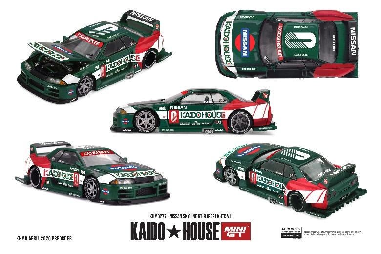 PRECOMMANDE - Kaido House KHMG277 1:64 - NISSAN Skyline GTR (R32) KHTC V1 1989