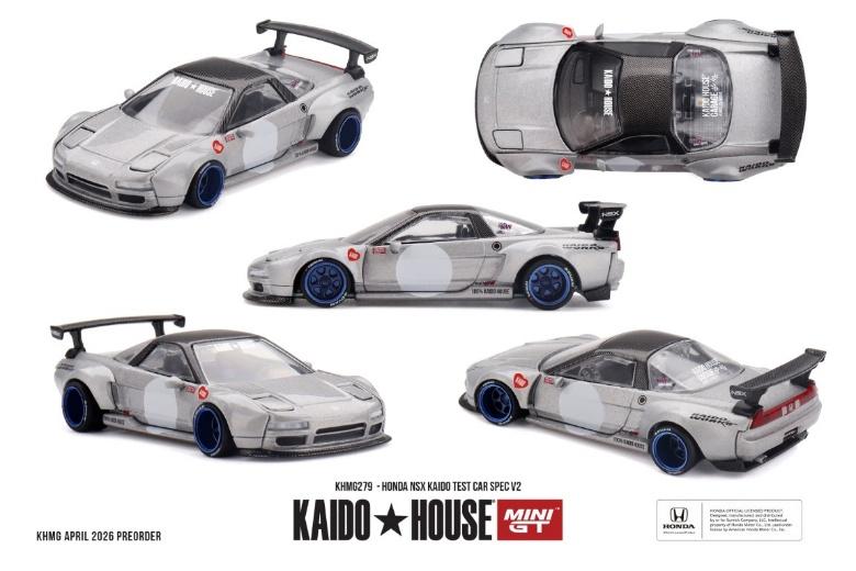 PRECOMMANDE - Kaido House KHMG279 1:64 - HONDA NSX Kaido Test Car SPEC V2 1990